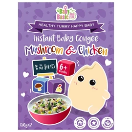 Baby Basic 寶寶百味 即食有機米米粥(香菇雞肉)-150g x 2