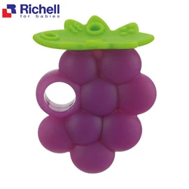 日本Richell 寶寶咬咬系列固齒器-提子