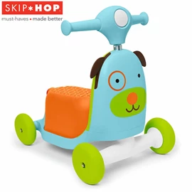 美國Skip Hop Zoo可愛動物園多階段滑行學步車-小狗