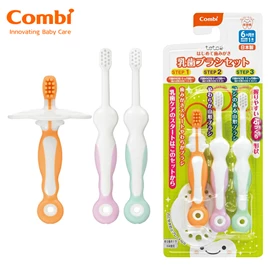 日本Combi Teteo 幼儿牙刷分段训练套装