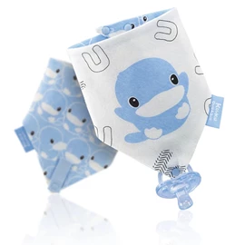 台灣KuKu Duck 三角扣帶領巾(可扣奶嘴)-兩條裝;俏皮酷鴨;