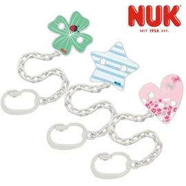 德国NUK 萌趣安抚奶嘴链(颜色随机)