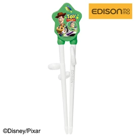 日本Edison 學習筷子(右手用)-反斗奇兵 綠色