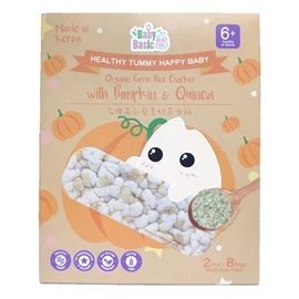 Baby Basic 寶寶百味 有機胚芽米餅(南瓜藜麥)-2片X8包