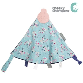 英國Cheeky Chompers 嬰兒牙膠安撫巾-繽紛花朵
