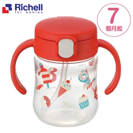 日本Richell TLI 第3代 吸管水杯-甜點 200ml