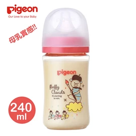 日本Pigeon 母乳實感寬口徑PPSU奶瓶-240ml 熊仔