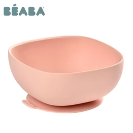 法國BEABA 矽膠吸盤學習碗-10oz 粉紅