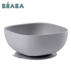 法國BEABA 矽膠吸盤學習碗-10oz 灰色