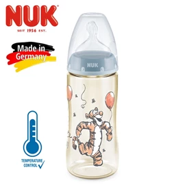 德國Nuk Premium Choice 寬口奶瓶(感溫)-PPSU 300ml 0-6個月 跳跳虎