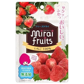 日本mirai fruits 未来果实水果乾/ 士多啤梨 8g