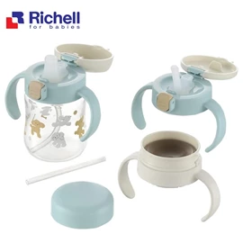 日本Richell TLI 第3代 三阶段学习杯套装-小狗