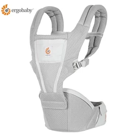 美国Ergobaby Alta 坐垫式背带-透气款 珍珠灰