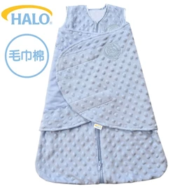 美國Halo Swaddle 二合一嬰兒包被睡袋-毛巾棉 3.0TOG;藍色