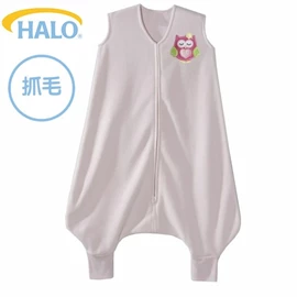 美國Halo Early Walker 嬰幼兒褲腳型睡袋-抓毛 1.0TOG;貓頭鷹