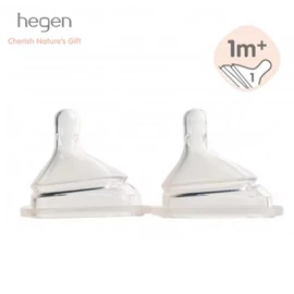 新加坡hegen 防脹氣智慧奶嘴-1個月以上 慢速 兩個裝
