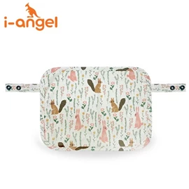韩国 I-Angel 有机棉口水布-花园