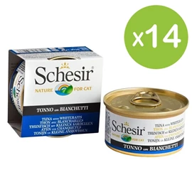 Schesir 全天然貓罐頭-吞拿魚白飯魚飯 85g X 14罐