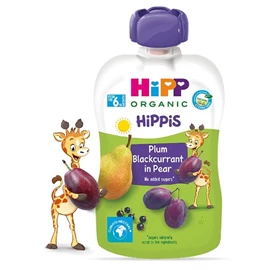 HiPP 喜宝有机果蓉唧唧装-李子黑加仑子洋梨 100g