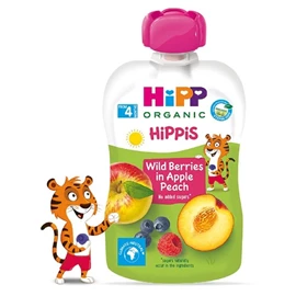 HiPP 喜宝有机果蓉唧唧装-野莓苹果蜜桃 100g