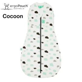 澳洲ergoPouch Cocoon 有機棉二合一舒眠包巾-2.5TOG Clouds