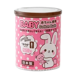 日本三洋 嬰幼兒專用棉花棒-雙頭極細 250支