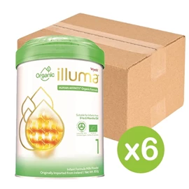惠氏illuma Organic 有機初生嬰兒配方奶粉;1號(0-6個月) 850g X 6罐