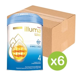 惠氏illuma LUXA 兒童成長配方奶粉;4號(3歲以上) 850g X 6罐