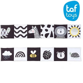 以色列TAF Toys 嬰兒雙面布書/ 原始森林黑白書