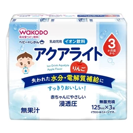 日本和光堂 婴儿电解饮品-苹果味 125ml x3包