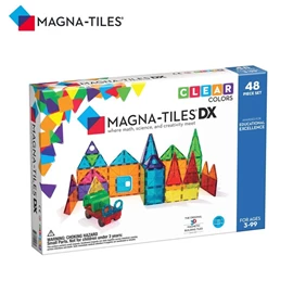 Magna-Tiles 磁力積木-透光彩色DX 48片