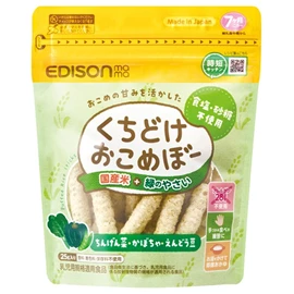 日本Edison 纯天然小米棒(日本大米制)-蔬菜味 25g