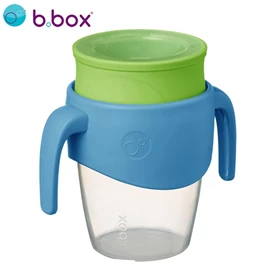 澳洲b.box 360度自主學飲杯-藍/綠