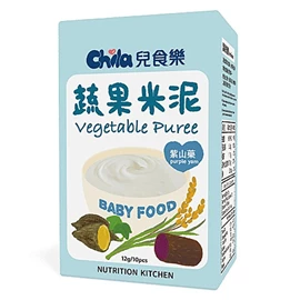 台灣兒食樂 蔬果米泥–紫山藥 12g X 10包