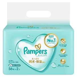 Pampers 親膚嬰兒濕紙巾-56片X2包