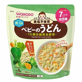 日本和光堂 婴儿日式乌冬(10种黄绿色蔬菜)-115g