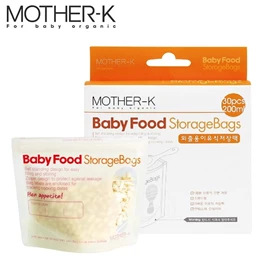 韓國Mother-K 嬰兒食物抗菌儲存袋-200ml 30個裝