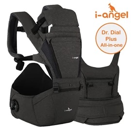 韓國 I-Angel Dr. Dial Plus All-in-one 腰櫈揹帶-炭灰黑