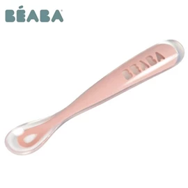 法國BEABA 矽膠軟勺(第一階段)-粉紅色