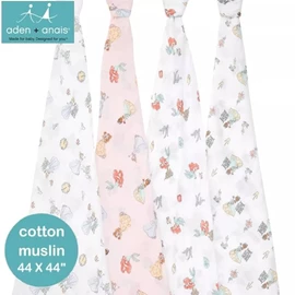 美國Aden+Anais 嬰兒包巾(棉紗布)–44"X44" 4條裝 迪士尼 Disney Princess