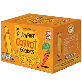 Apple Monkey 手指饼曲奇(低敏无麸质)-胡萝卜 20G X 3包