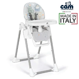 意大利CAM Pappananna 高腳餐椅-怪獸/灰