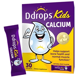 加拿大Ddrops 婴幼儿儿童钙粉-30包