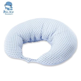 台灣KuKu Duck 授乳月亮枕(毛巾+棉質布料)-波波藍
