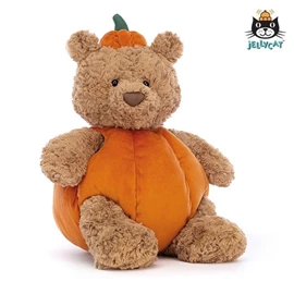 英國 JellyCat Bartholomew Bear Pumpkin 南瓜巴塞羅熊公仔
