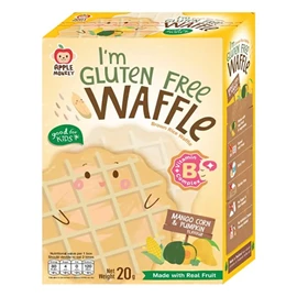 Apple Monkey 糙米华夫饼(无麸质)-20G 芒果粟米南瓜味