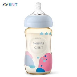 英國 Avent Natural 奶樽-PPSU 260ml/9oz 藝術啟蒙彩繪