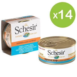 Schesir 無穀物貓罐頭-吞拿魚肉汁 70g X 14罐