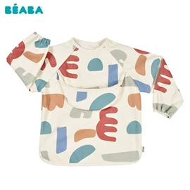 法国BEABA 2合1 多功能饭衣(可拆袖)-Playful