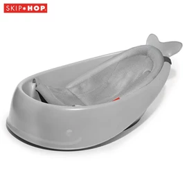 美國Skip Hop Moby Smart Sling™ 3階段浴盆連淋浴網架-灰色